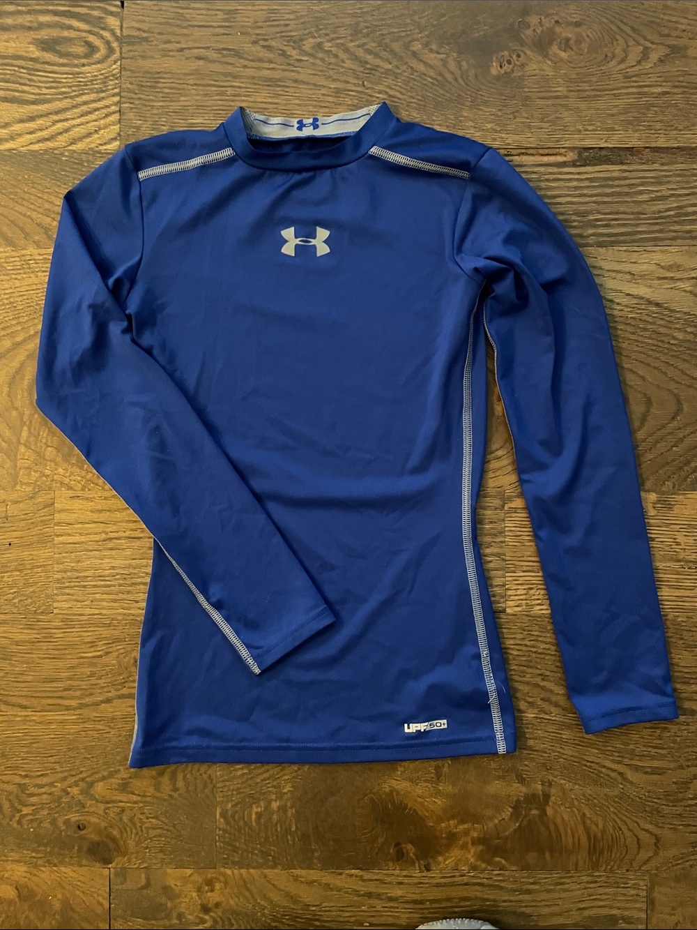 YSM Under Armour Blue Long Sleeve HeatGear Compression Top